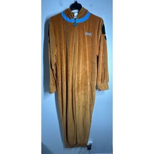 SCOOBY- DOO Spirit Adult Zipper One Piece Plush Costume Union Suit Size L/XL